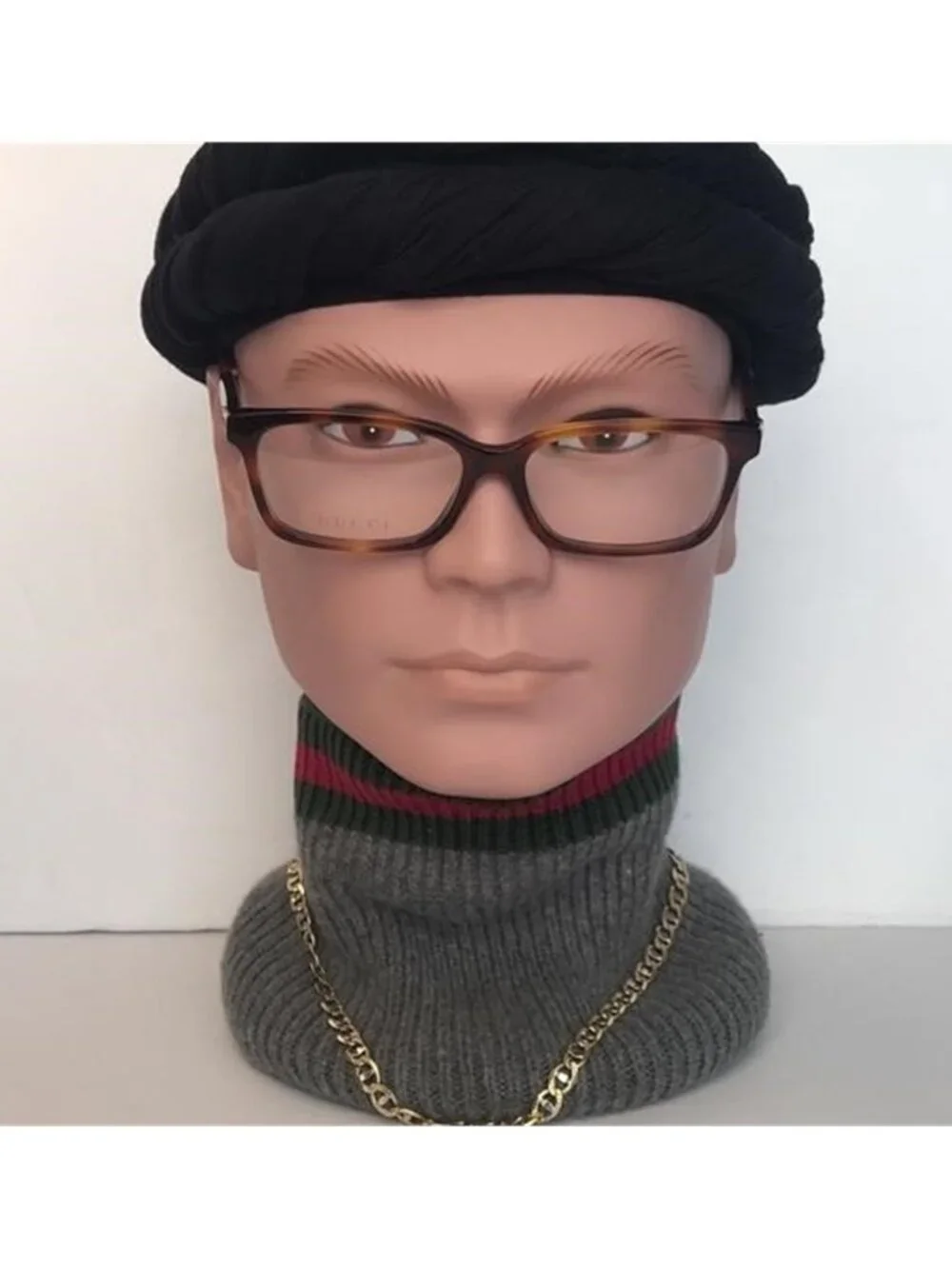 New Authentic - Gucci GG0168O 008 Rectangle Eyeglasses